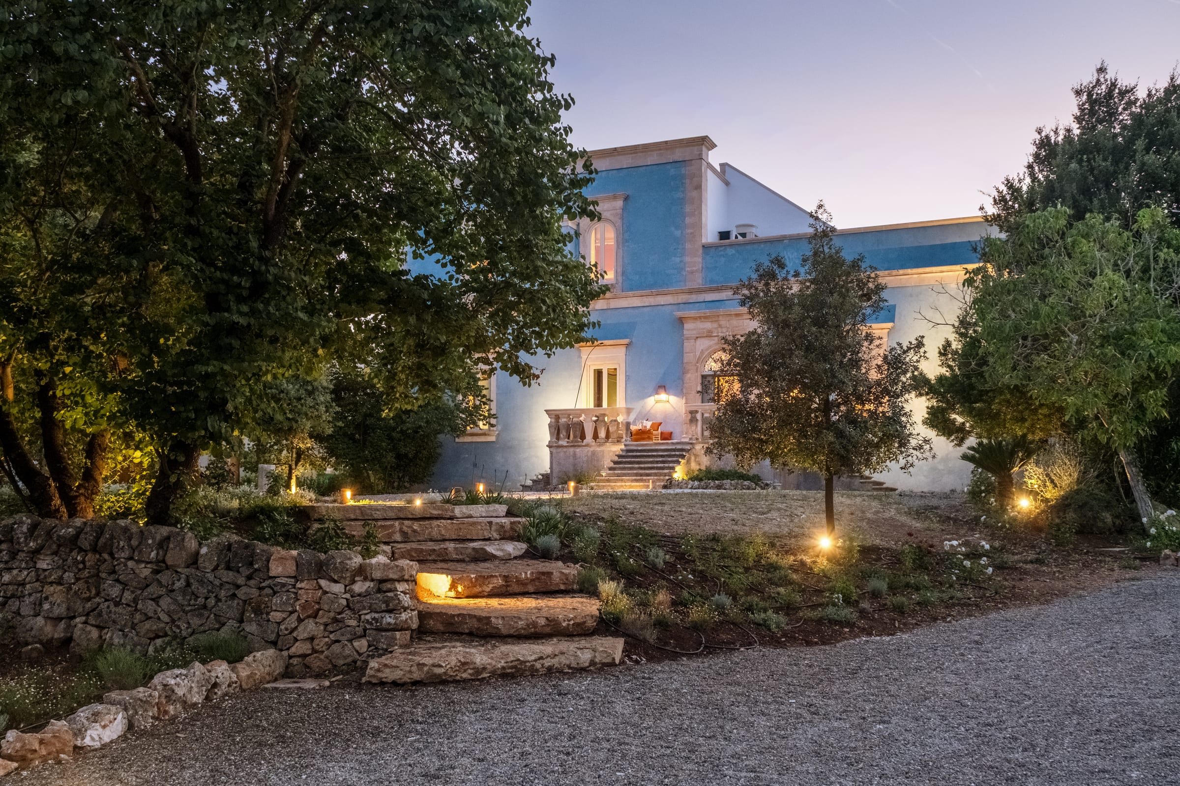 Palazzo Ceraselli in the last light of day
